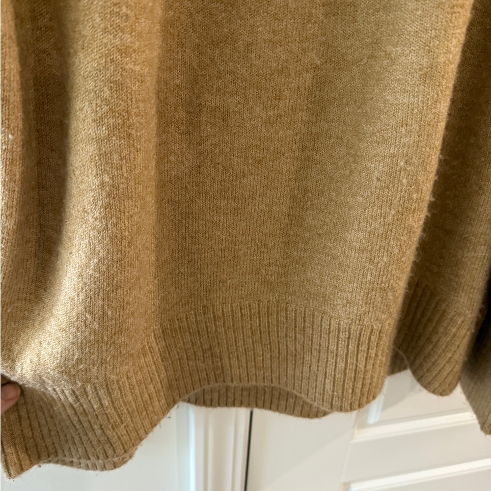 Cabincore Cece Fair Isle Funnel Neck Sweater Small Oversized Relaxed EUC Cozy - Picture 3 of 6